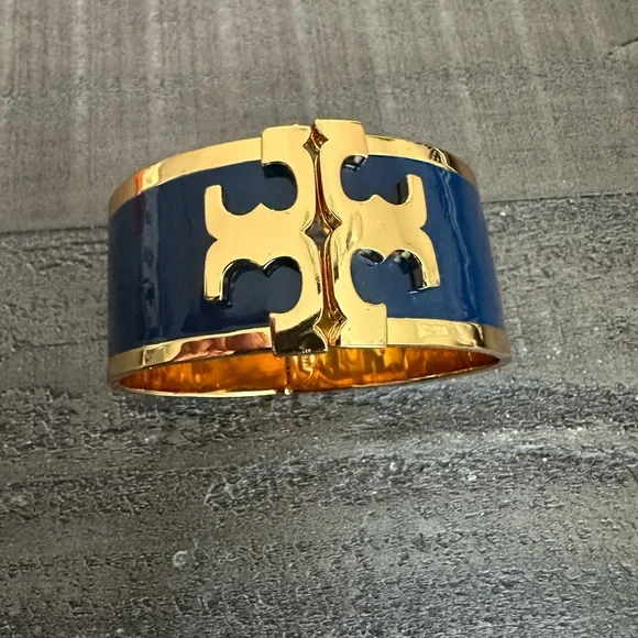 Tory burch sales raised logo cuff